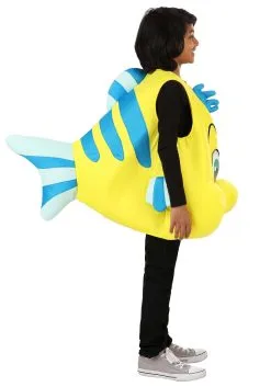 Fun Costumes Disney Flounder Costume For Kids -Video Game Costumes Shop kids flounder costume alt 8