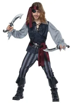 California Costume Collection Sea Scoundrel Pirate Costume For Kids