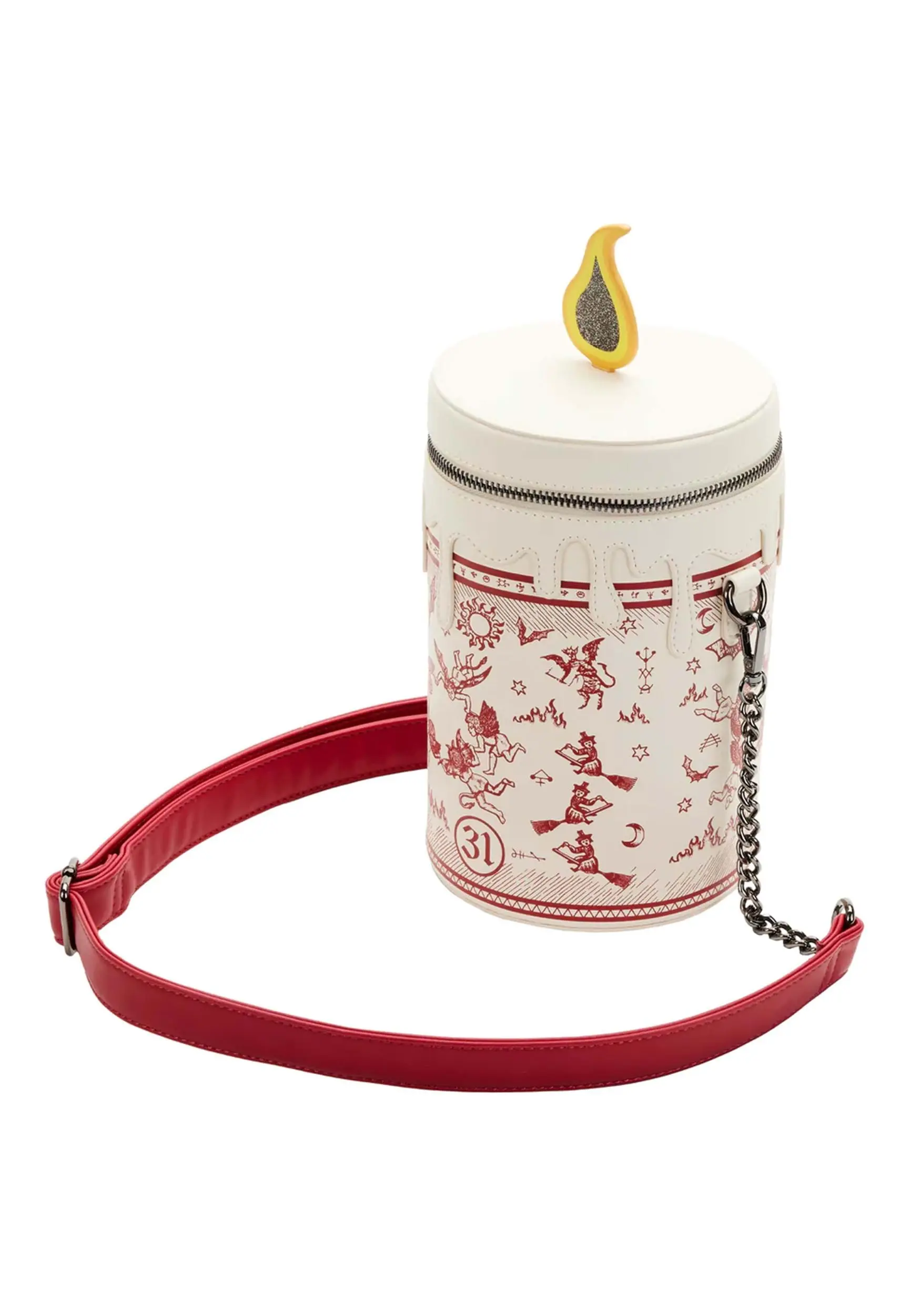 Disney Hocus Pocus Black Flame Loungefly Crossbody Bag 6 Disney Hocus Pocus Black Flame Loungefly Crossbody Bag - Image 4