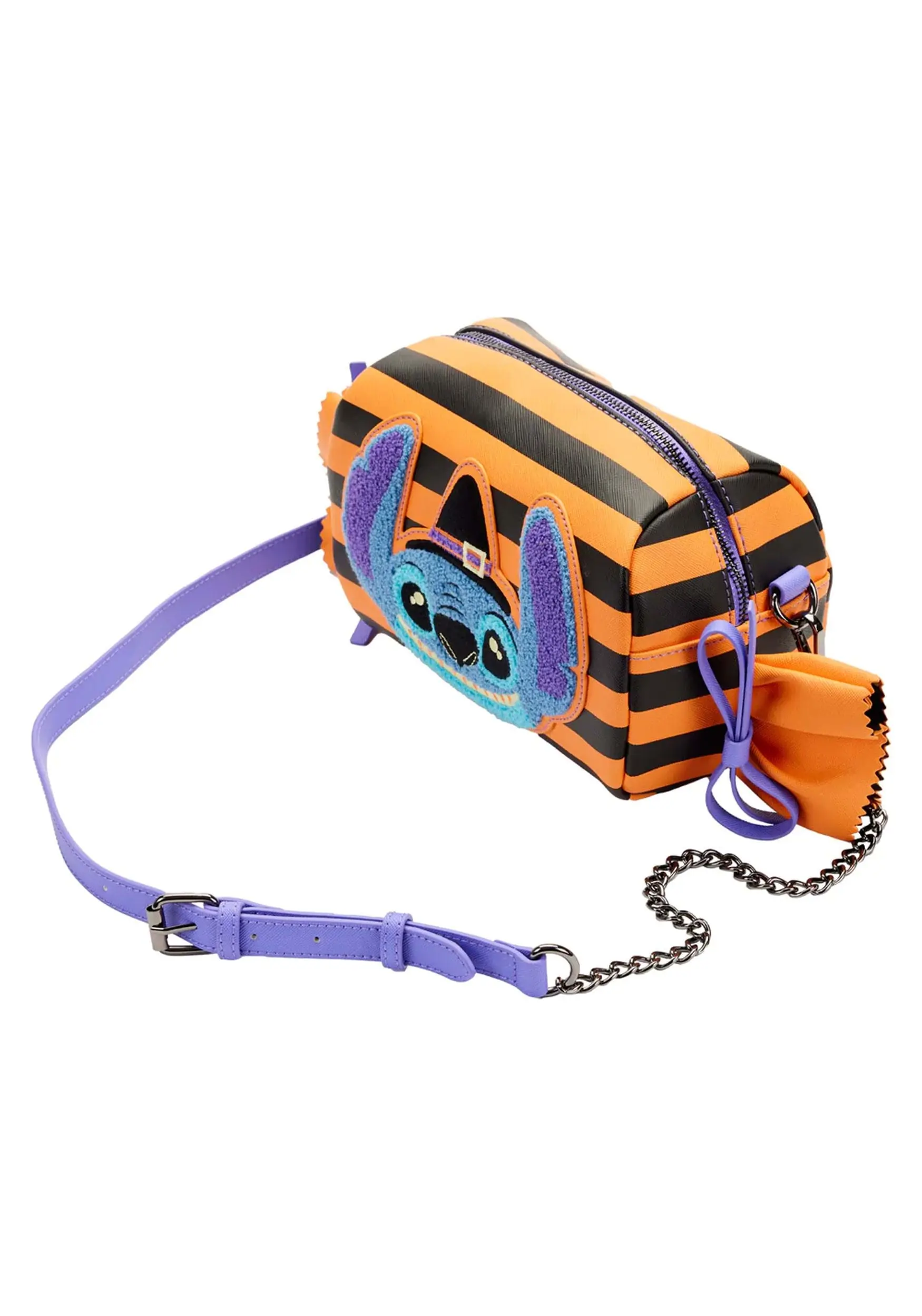 Lilo And Stitch Disney Loungefly Striped Halloween Bag 4 Lilo And Stitch Disney Loungefly Striped Halloween Bag - Image 2