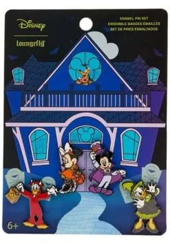 Disney Mickey & Friends Halloween 4pc Pin Set By Loungefly