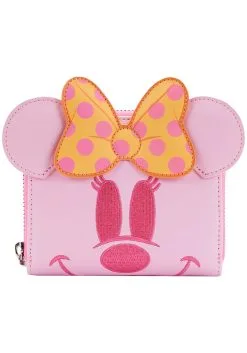Adult Loungefly Disney Pastel Ghost Minnie Glow In The Dark Wallet