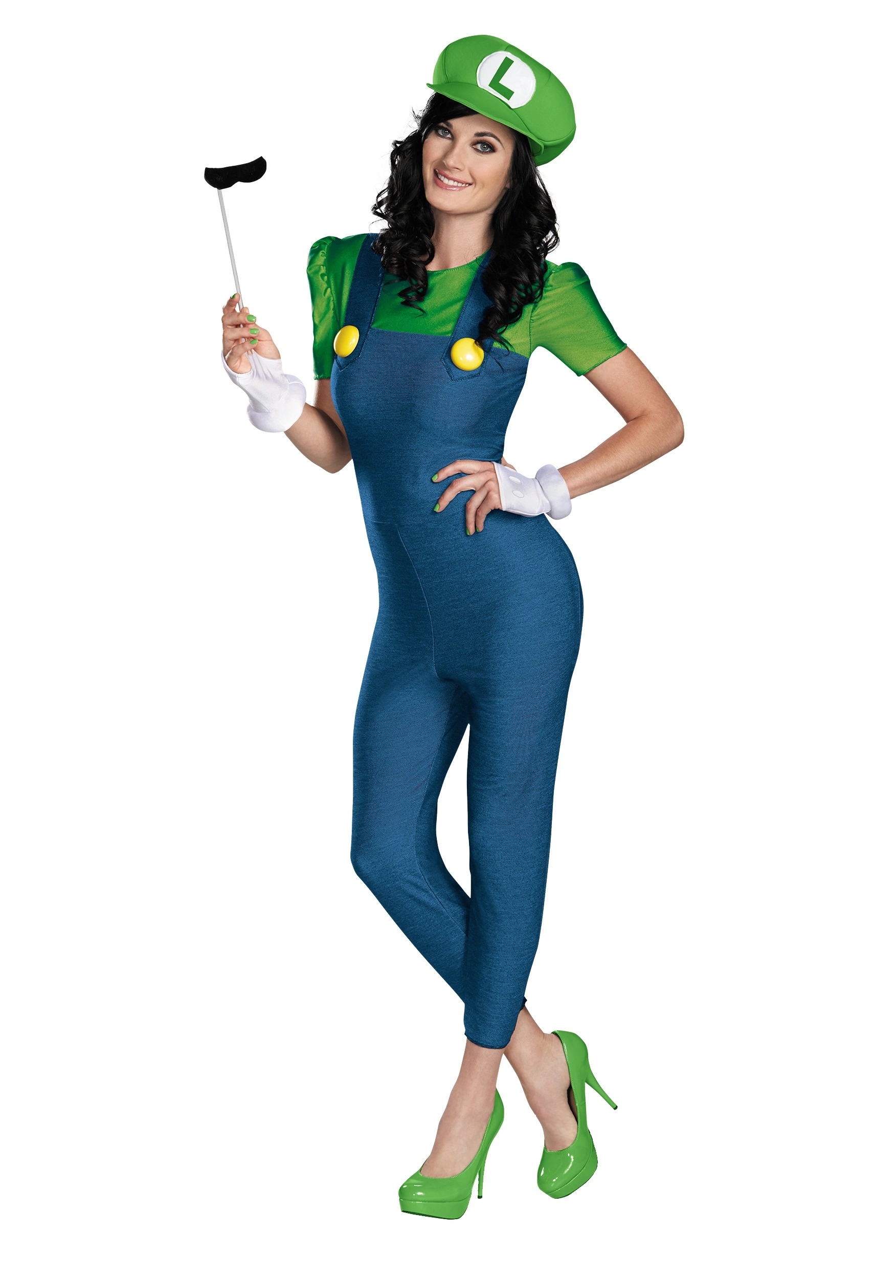 Disguise Women's Deluxe Luigi Costume 3 Disguise Women's Deluxe Luigi Costume
