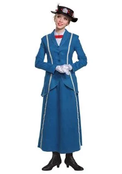 Disguise Limited Women's Mary Poppins Blue Coat Costume