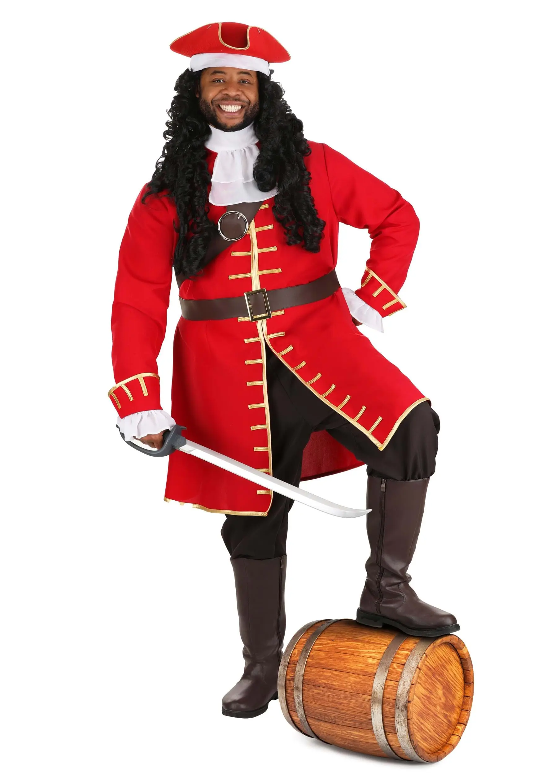 Fun Costumes Plus Size Rum Captain Costume For Men 3 Fun Costumes Plus Size Rum Captain Costume For Men