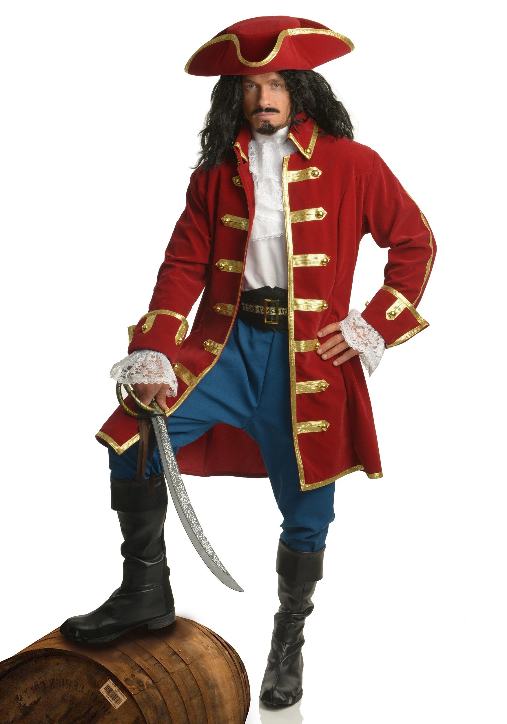 Charades Mens Rum Pirate Costume 3 Charades Mens Rum Pirate Costume