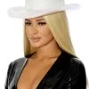 Forplay Metallic Cowboy Hat Accessory -Video Game Costumes Shop metallic cowboy hat