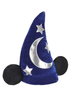 Elope Disney Classic Mickey Wizard Plush Costume Hat -Video Game Costumes Shop mickey wizard plush hat alt 1
