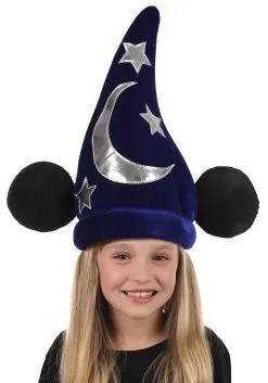 Elope Disney Classic Mickey Wizard Plush Costume Hat -Video Game Costumes Shop mickey wizard plush hat alt 4