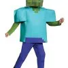 Disguise Minecraft Deluxe Zombie Costume For Kids