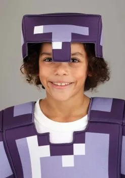 Disguise Limited Kid's Minecraft Enchanted Armor Deluxe Kid's Costume 13 Disguise Limited Kid's Minecraft Enchanted Armor Deluxe Kid's Costume -Video Game Costumes Shop minecraft enchanted diamond armor deluxe child cos alt 3