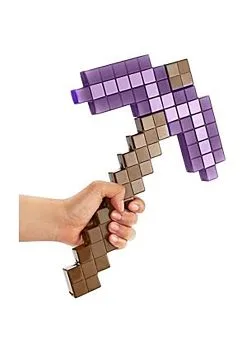 MATTEL Minecraft Enchanted Pickaxe Toy Accessory 8 MATTEL Minecraft Enchanted Pickaxe Toy Accessory -Video Game Costumes Shop minecraft enchanted pickaxe alt 2