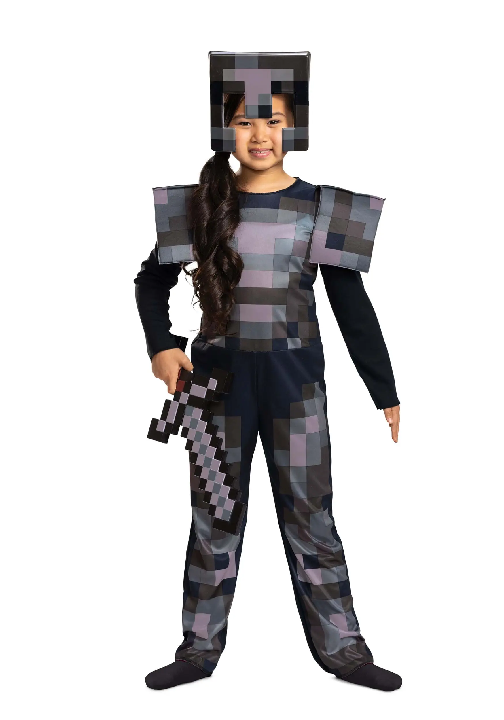 Disguise Kid's Minecraft Netherite Armor Jumpsuit Classic Costume 6 Disguise Kid's Minecraft Netherite Armor Jumpsuit Classic Costume - Image 4