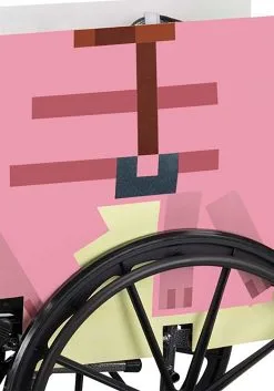 Disguise Minecraft Pig Adaptive Wheelchair Cover -Video Game Costumes Shop minecraft pig adaptive wheelchair cover alt 2