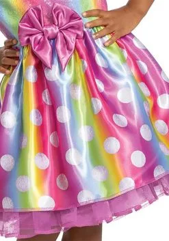 Disguise Minnie Mouse Rainbow Minnie Toddler Costume -Video Game Costumes Shop minnie mouse rainbow minnie toddler costume alt 4