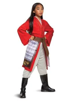 Disguise Deluxe Mulan Red Girl's Hero Costume