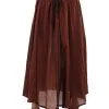 Elope Brown Pirate Parachute Skirt -Video Game Costumes Shop pirate parachute skirt brown