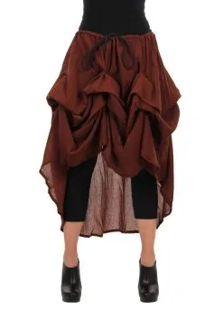 Elope Brown Pirate Parachute Skirt -Video Game Costumes Shop pirate parachute skirt brown alt 2