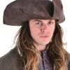 Elope Disney Authentic Jack Sparrow Costume Hat From Pirates Of The Caribbean -Video Game Costumes Shop pirates of the caribbean authentic jack sparrow hat