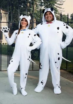 Fun Costumes Pongo Costume For Plus Size Men From Disney's 101 Dalmatians -Video Game Costumes Shop plus 101 dalmatians pongo costume onesie alt 1