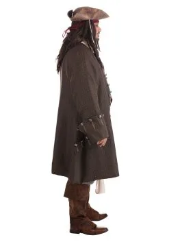 Fun Costumes Jack Sparrow Pirate Costume For Plus Size Men From Disney's Pirates Of The Caribbean 14 Fun Costumes Jack Sparrow Pirate Costume For Plus Size Men From Disney's Pirates Of The Caribbean -Video Game Costumes Shop plus adult deluxe jack sparrow pirate costume alt 7