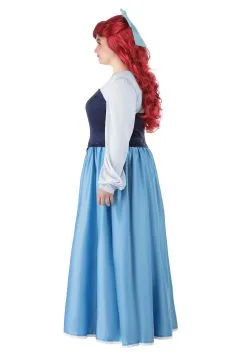 Armada Disney Plus Size Little Mermaid Ariel Costume Dress For Women -Video Game Costumes Shop plus size ariel blue dress costume alt 5