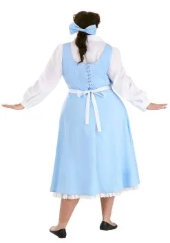 Fun Costumes Belle Blue Dress Costume For Plus Size Women From Disney's Beauty And The Beast -Video Game Costumes Shop plus size beauty and the beast belle blue dress alt 5