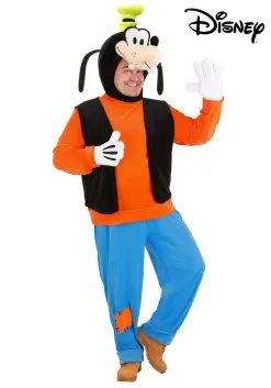Fun Costumes Disney Plus Size Deluxe Goofy Costume For Adults -Video Game Costumes Shop plus size deluxe goofy costume alt 4