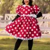 Fun Costumes Disney Plus Size Deluxe Minnie Mouse Adult Costume -Video Game Costumes Shop plus size deluxe minnie mouse costume