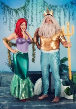 Fun Costumes Disney Plus Size Little Mermaid King Triton Costume For Men -Video Game Costumes Shop plus size king triton costume alt 2