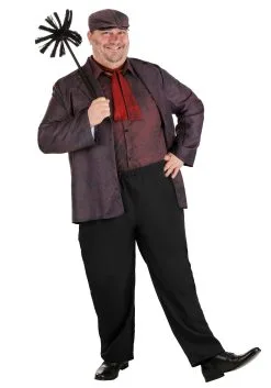 Fun Costumes Plus Size Disney Mary Poppins Bert Costume For Men -Video Game Costumes Shop plus size mary poppins bert costume alt 4