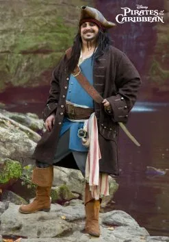Fun Costumes Captain Jack Sparrow Costume For Plus Size Men From Disney's Pirates Of The Caribbean