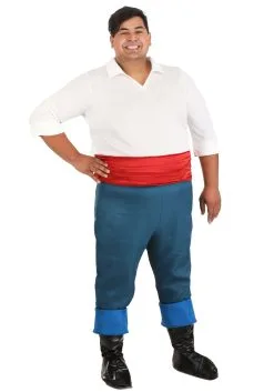 Armada Plus Size Disney Prince Eric Costume For Adults -Video Game Costumes Shop plus size prince eric costume alt 6