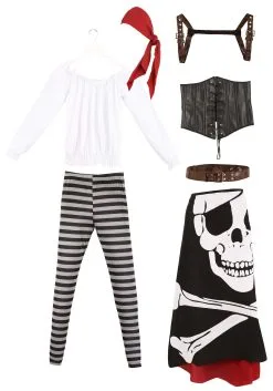 Fun Costumes Women's Plus Size Skeleton Flag Rogue Pirate Costume 24 Fun Costumes Women's Plus Size Skeleton Flag Rogue Pirate Costume -Video Game Costumes Shop plus size skeleton flag rogue pirate costume for women alt9