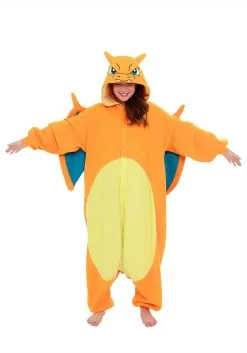 Sazac Pokémon Adult Charizard Kigurumi -Video Game Costumes Shop pokemon adult charizard kigurumi alt 1