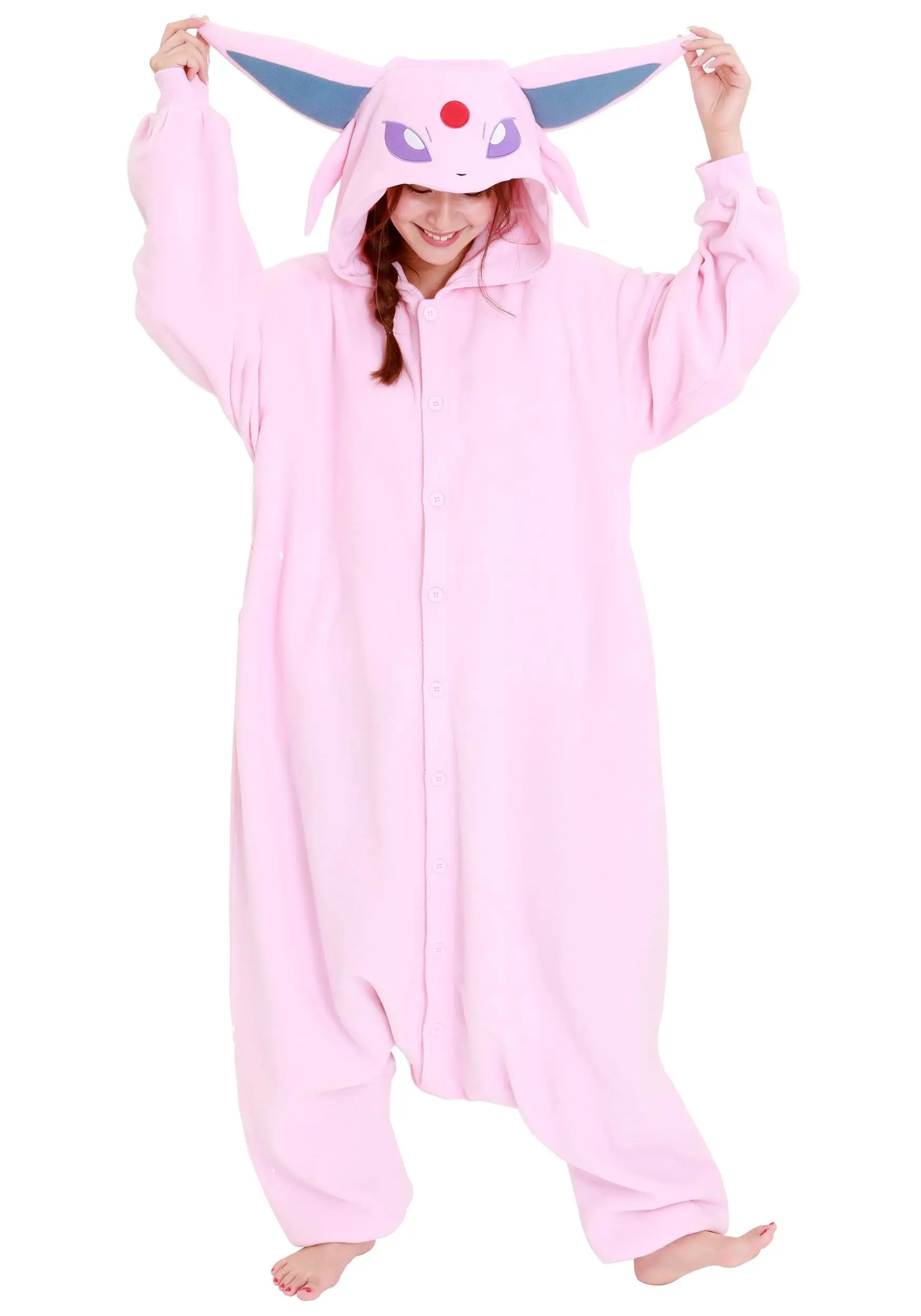 Sazac Pokémon Espeon Unisex Adult Kigurumi 3 Sazac Pokémon Espeon Unisex Adult Kigurumi