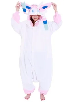 Sazac Adult Pokémon Sylveon Kigurumi -Video Game Costumes Shop pokemon adult sylveon kigurumi alt 2