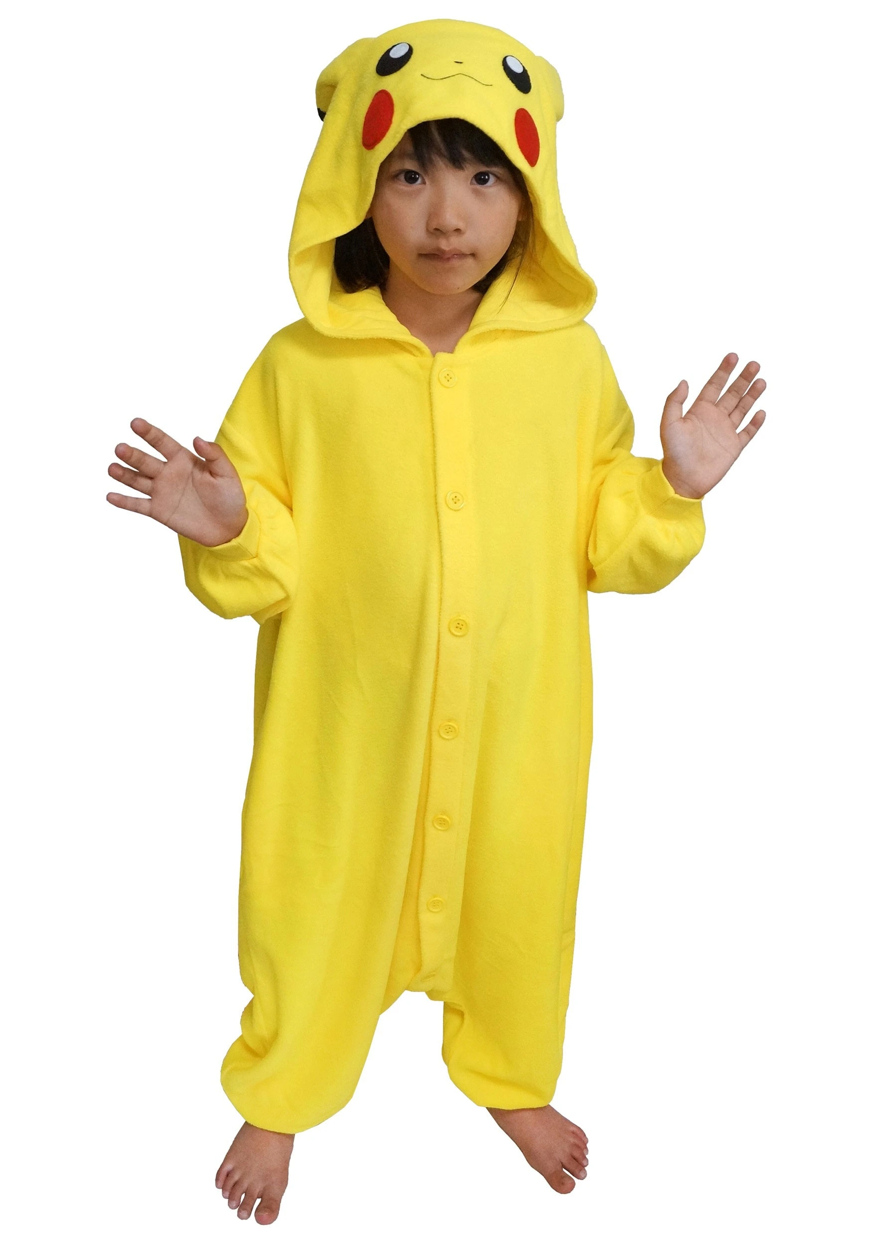 Sazac Kid's Pokémon Pikachu Kigurumi Costume 3 Sazac Kid's Pokémon Pikachu Kigurumi Costume