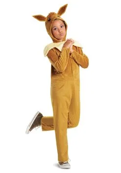 Disguise Kid's Pokémon Eevee Hooded Jumpsuit Classic Costume 7 Disguise Kid's Pokémon Eevee Hooded Jumpsuit Classic Costume -Video Game Costumes Shop pokemon evee hooded jumpsuit classic costume alt 1