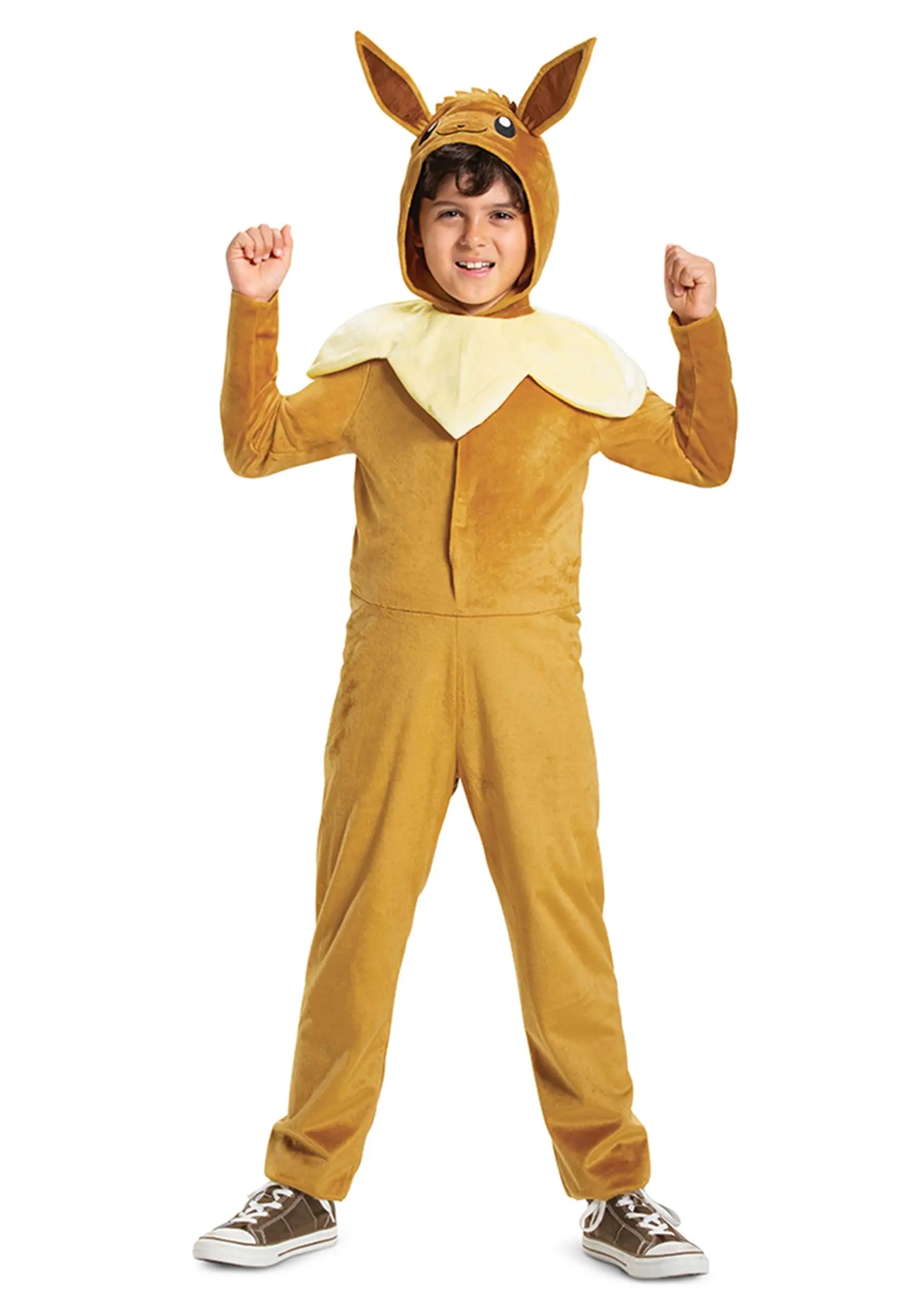 Disguise Kid's Pokémon Eevee Hooded Jumpsuit Classic Costume 3 Disguise Kid's Pokémon Eevee Hooded Jumpsuit Classic Costume