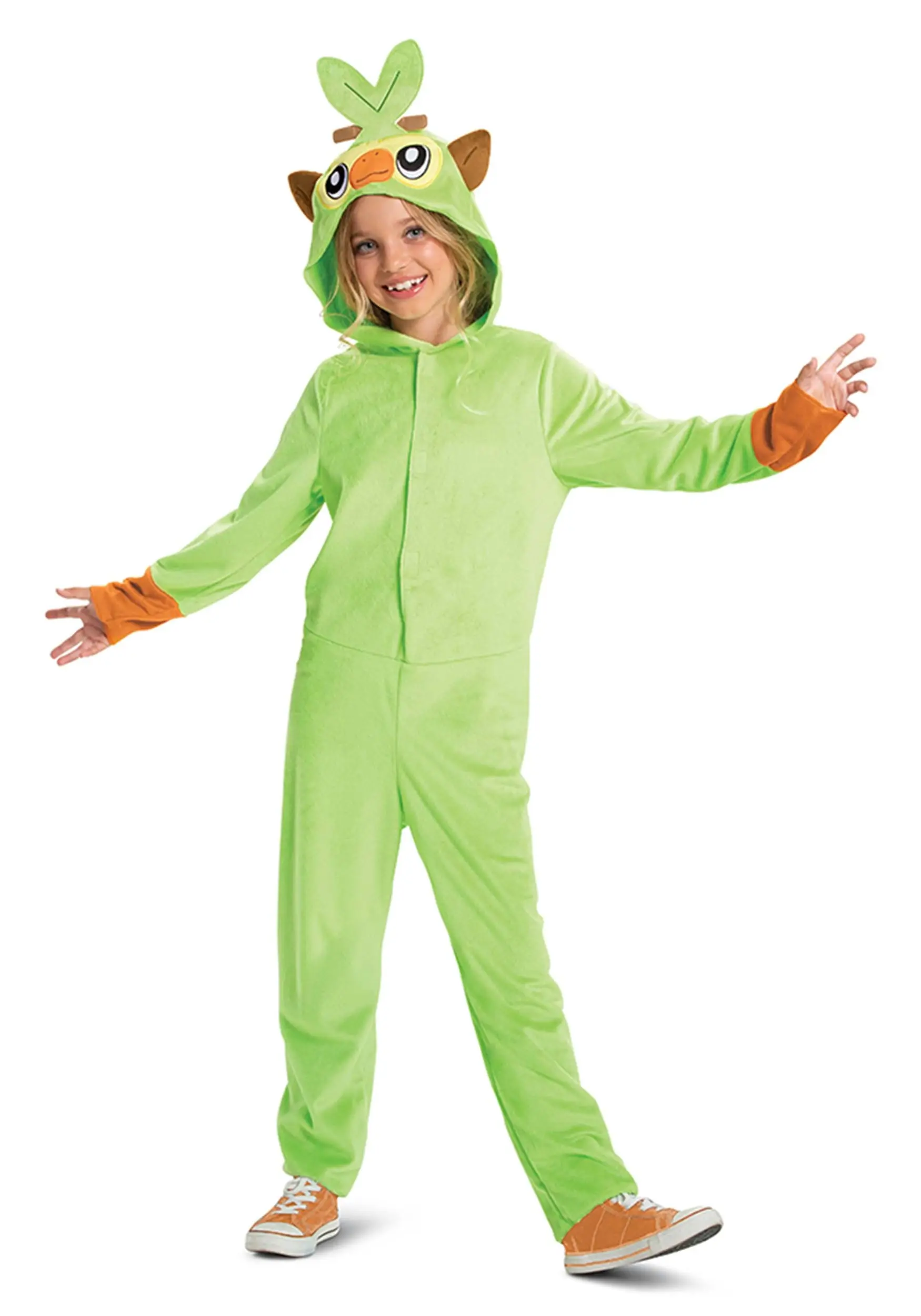 Disguise Kid's Pokémon Grookey Hooded Jumpsuit Costume 4 Disguise Kid's Pokémon Grookey Hooded Jumpsuit Costume - Image 2