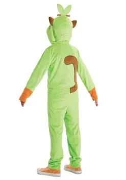 Disguise Kid's Pokémon Grookey Hooded Jumpsuit Costume 7 Disguise Kid's Pokémon Grookey Hooded Jumpsuit Costume -Video Game Costumes Shop pokemon grookey hooded jumpsuit classic costume alt 2