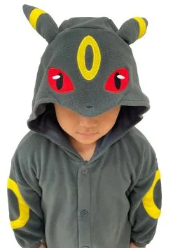 Sazac Pokémon Umbreon Kigurumi For Kids -Video Game Costumes Shop pokemon kids umbreon kigurumi alt 4