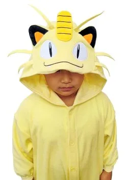 Sazac Pokemon Meowth Kigurumi Costume For Kids 9 Sazac Pokemon Meowth Kigurumi Costume For Kids -Video Game Costumes Shop pokemon meowth kids kigurumi costume alt 3