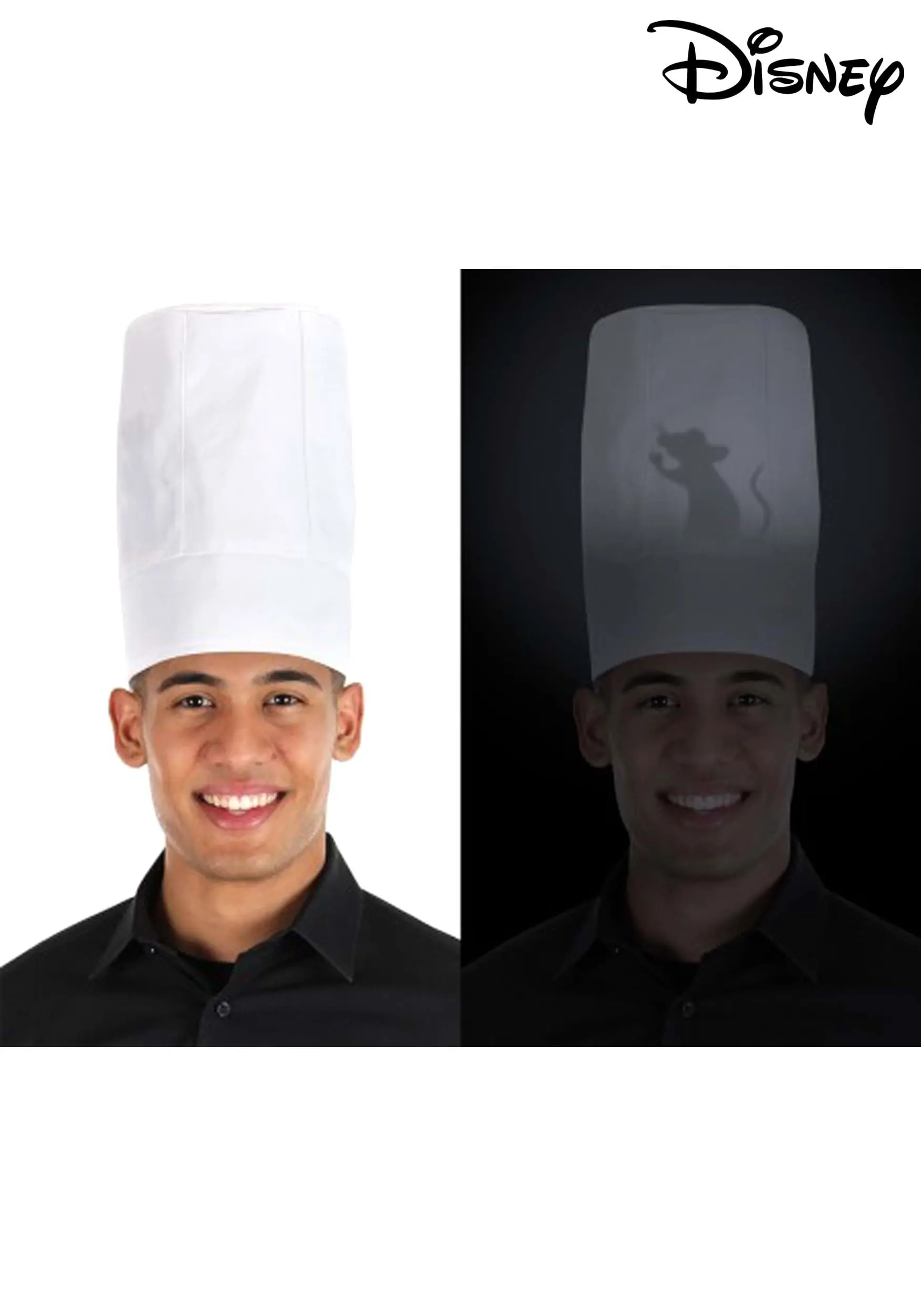 Elope Disney Ratatouille White Light Up Chef Costume Hat 3 Elope Disney Ratatouille White Light Up Chef Costume Hat