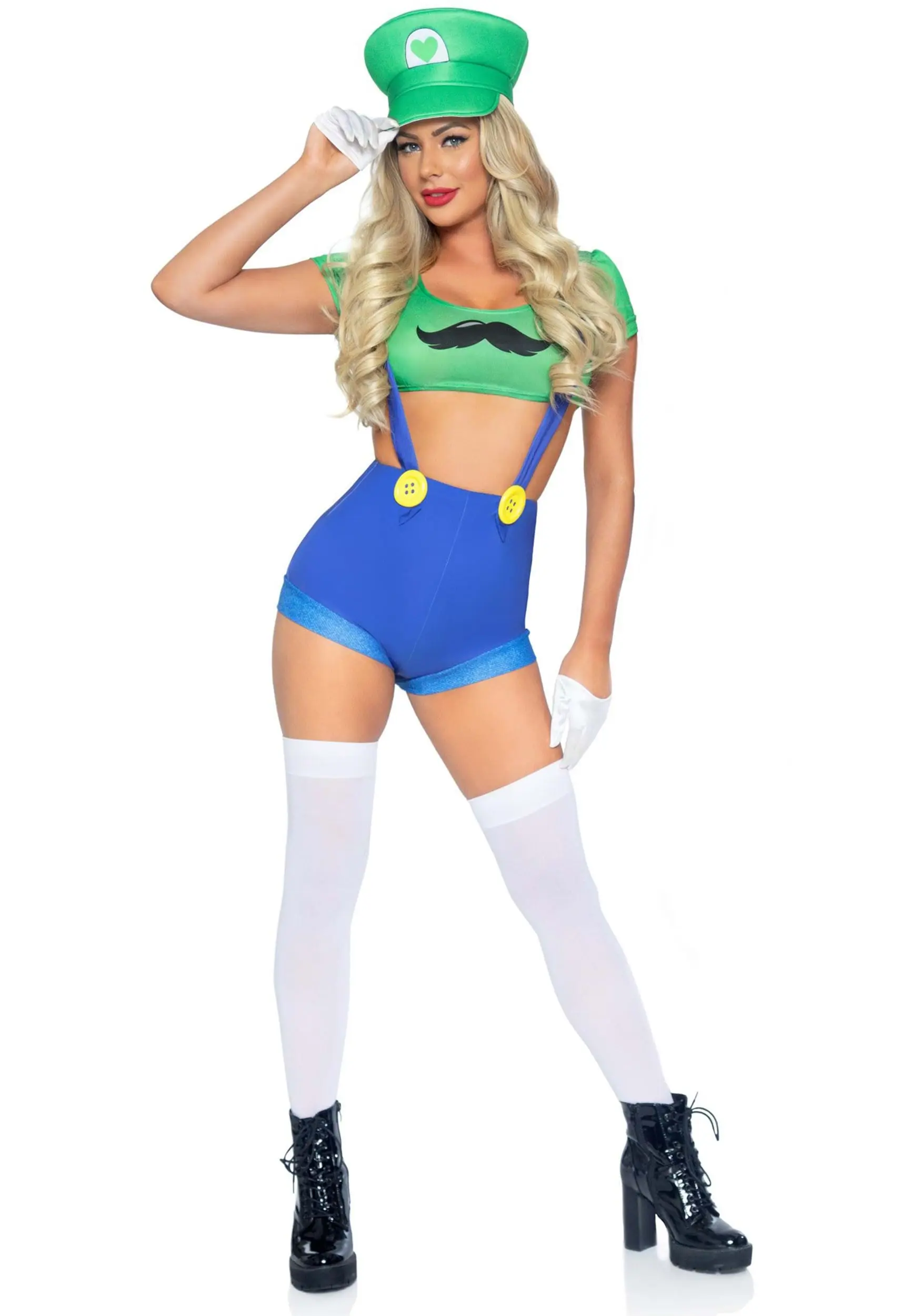 LEG AVENUE Sexy Piece Green Gamer Babe Costume For Women 5 LEG AVENUE Sexy Piece Green Gamer Babe Costume For Women - Image 3