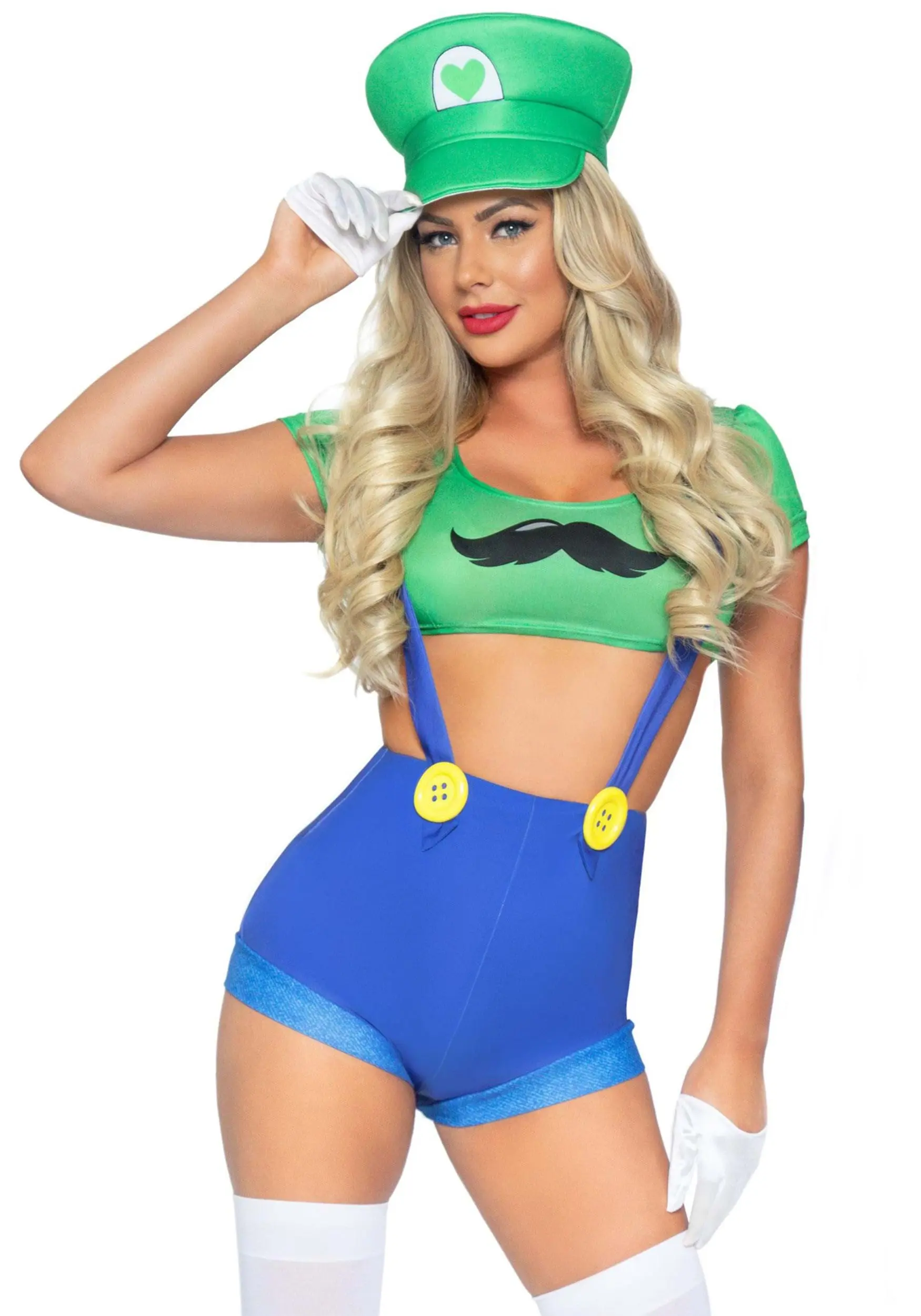 LEG AVENUE Sexy Piece Green Gamer Babe Costume For Women 3 LEG AVENUE Sexy Piece Green Gamer Babe Costume For Women