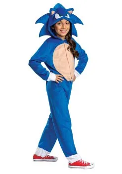 Disguise Sonic Movie 2 Classic Costume For Kids -Video Game Costumes Shop sonic movie 2 child classic costume alt 2