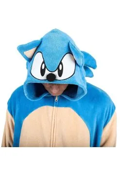 Bioworld Merchandising / Independent Sales Adult Sonic The Hedgehog Cosplay Union Suit 11 Bioworld Merchandising / Independent Sales Adult Sonic The Hedgehog Cosplay Union Suit -Video Game Costumes Shop sonic the hedgehog cosplay union suit alt 4