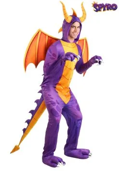 Fun Costumes Spyro The Dragon Adult Costume Jumpsuit